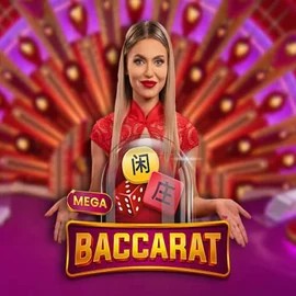 Mega Baccarat slot visual from Pragmatic Play available on igobet-online.com